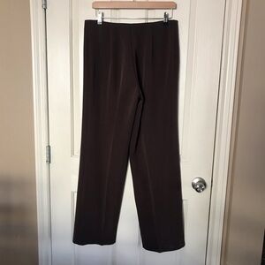 Joseph Ribkoff Brown Wide-Leg Trousers Size 12